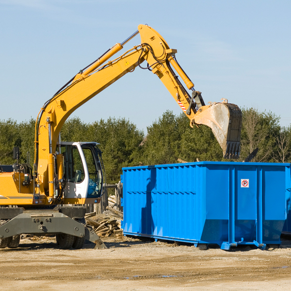 can i choose the location where the residential dumpster will be placed in Dante SD